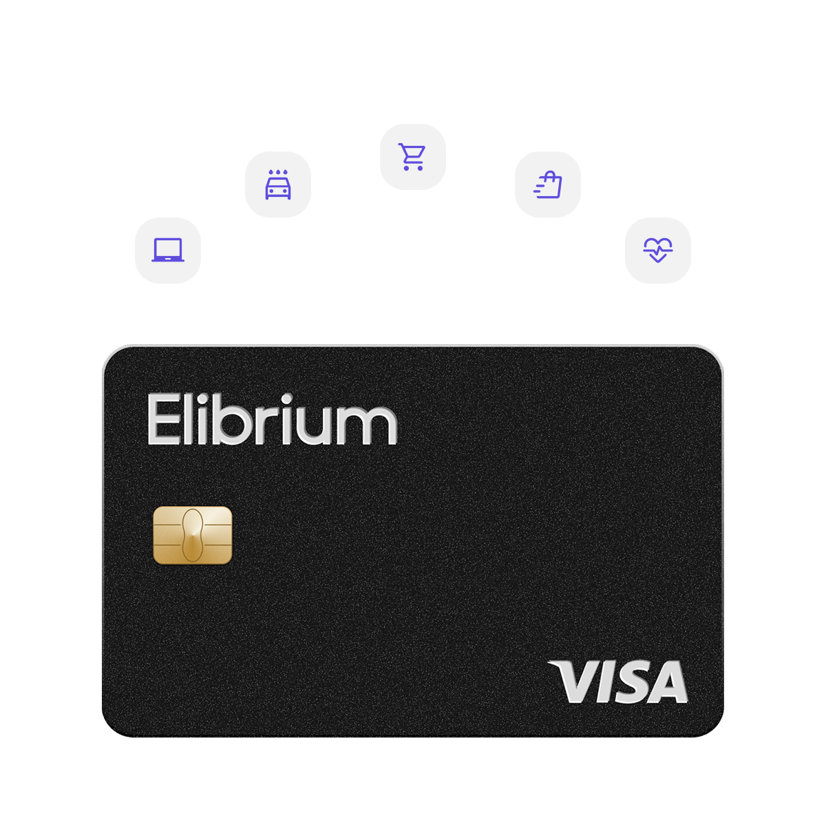 Elibrium card for business services and subscriptions