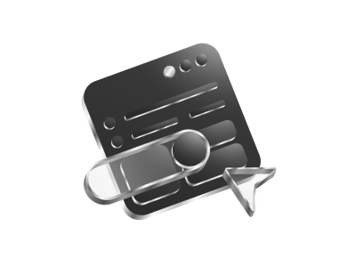 Black card connected to workflow tools